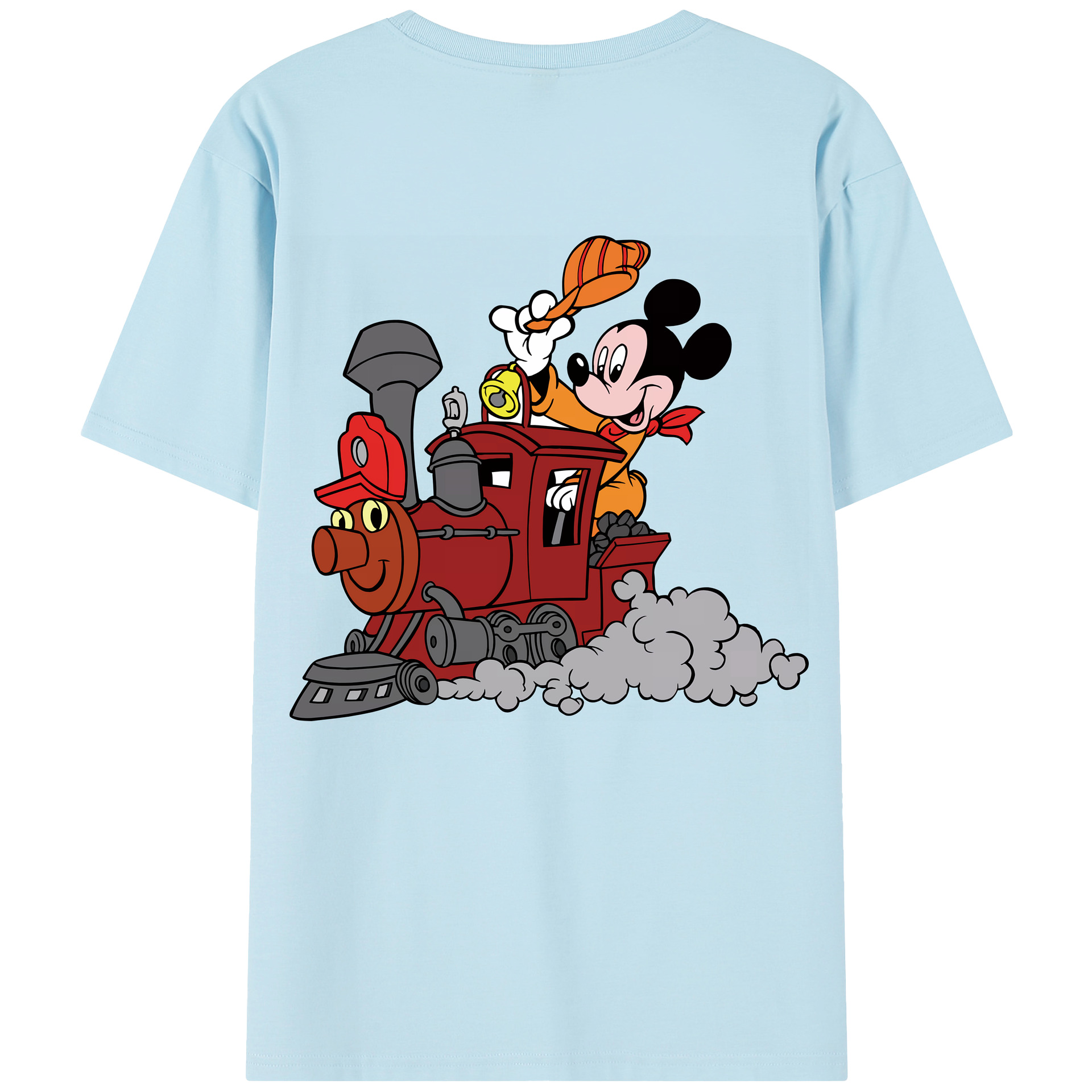 （画像用） ミッキーマウス Mickey Mouse 綿100％半袖Tシャツ（背面プリント）